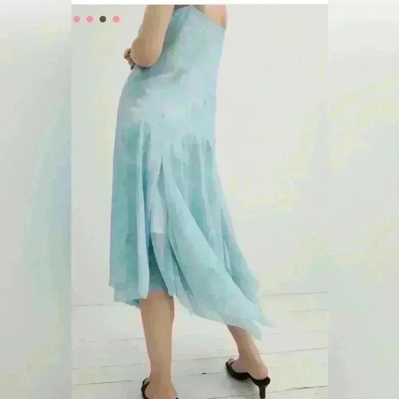 HATCH Maternity Annette Dress, blue, Size 1 - Picture 4 of 5